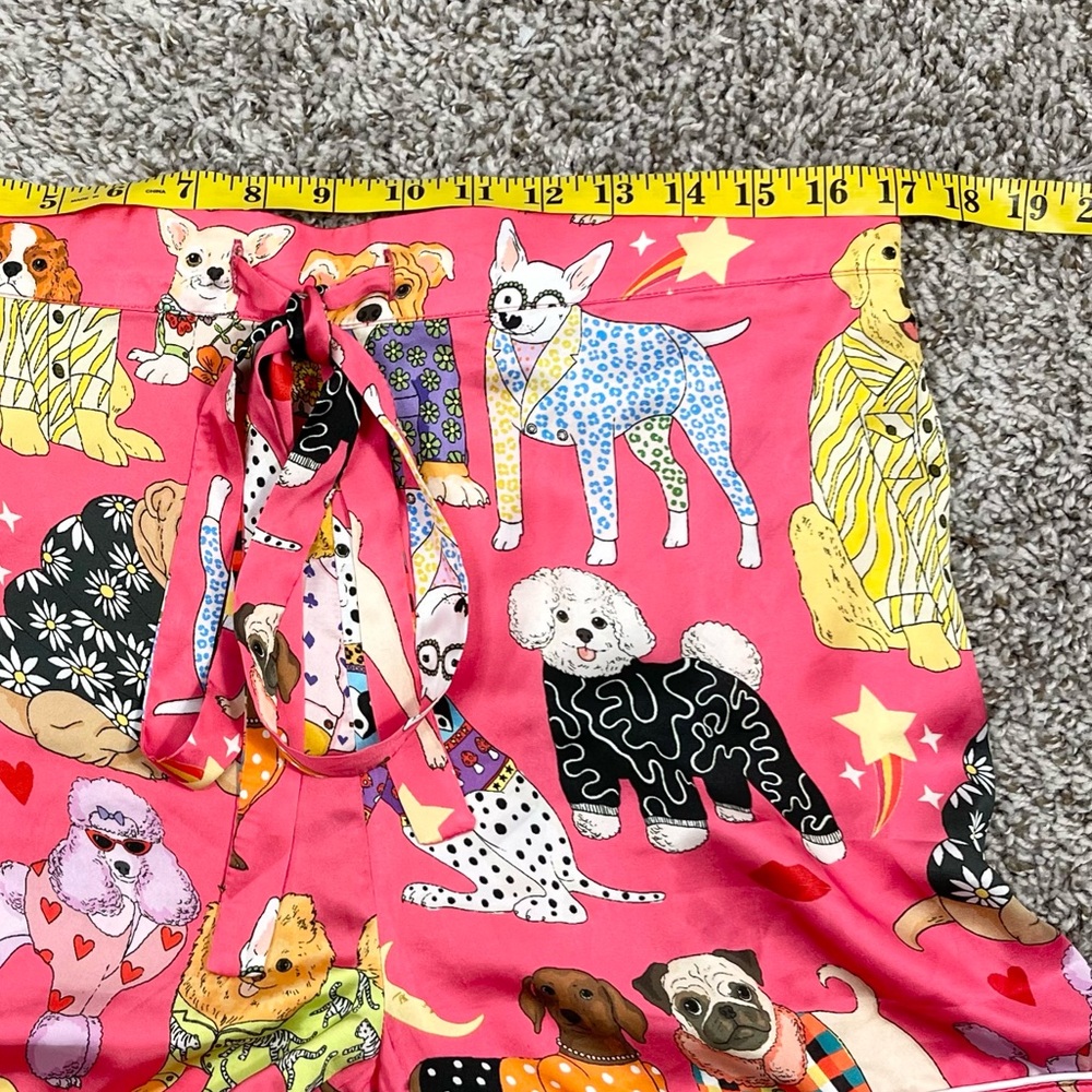 Karen Mabon Pink Dog Print Pajama Top - Picture 8 of 11